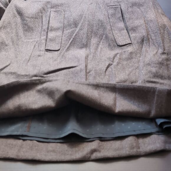 Marc Jacobs Brown Wool A Line Dress with Black Accents Pockets  L - Picture 9 of 13